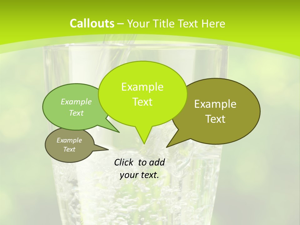 Clean Beverage Object PowerPoint Template