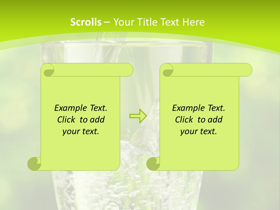 Clean Beverage Object PowerPoint Template