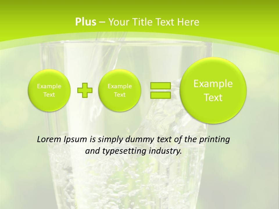 Clean Beverage Object PowerPoint Template