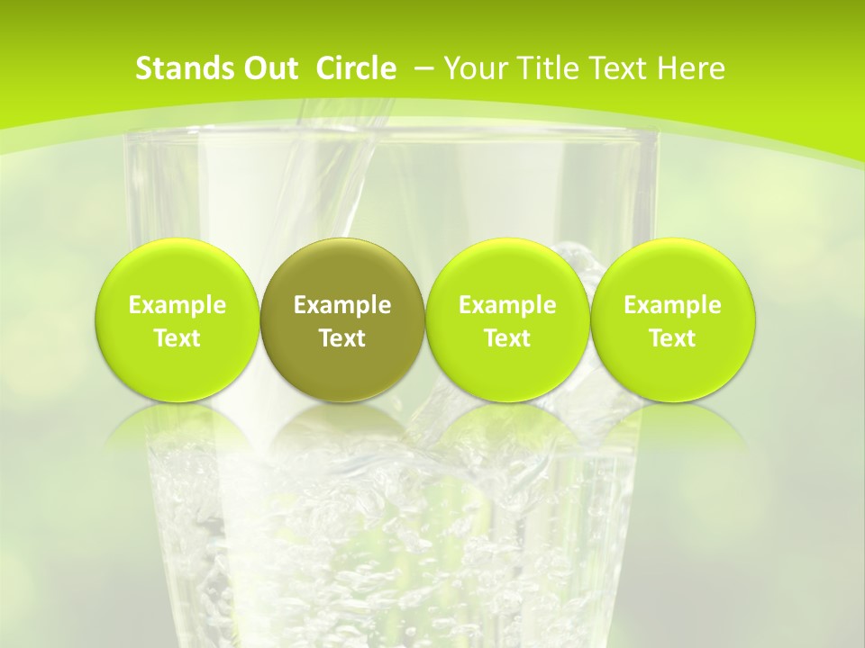 Clean Beverage Object PowerPoint Template
