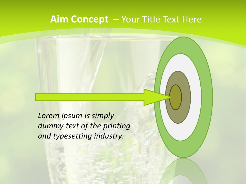 Clean Beverage Object PowerPoint Template