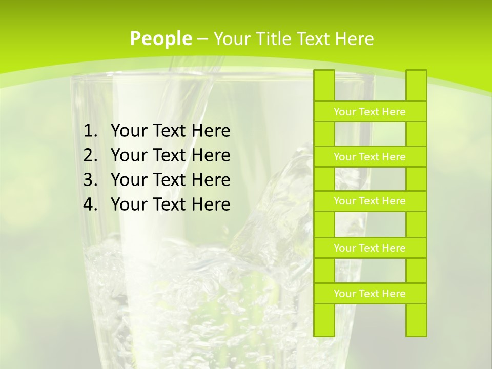 Clean Beverage Object PowerPoint Template