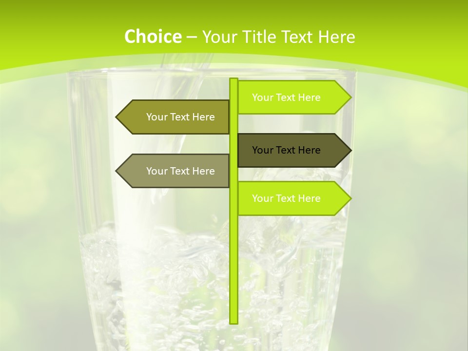 Clean Beverage Object PowerPoint Template