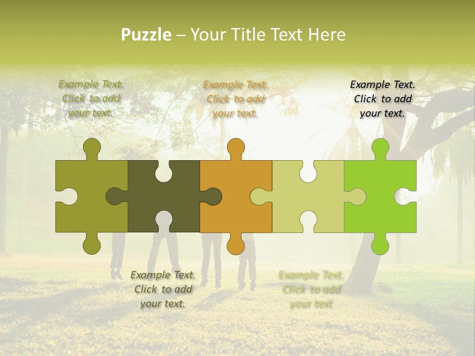 Play Grass Chinese PowerPoint Template