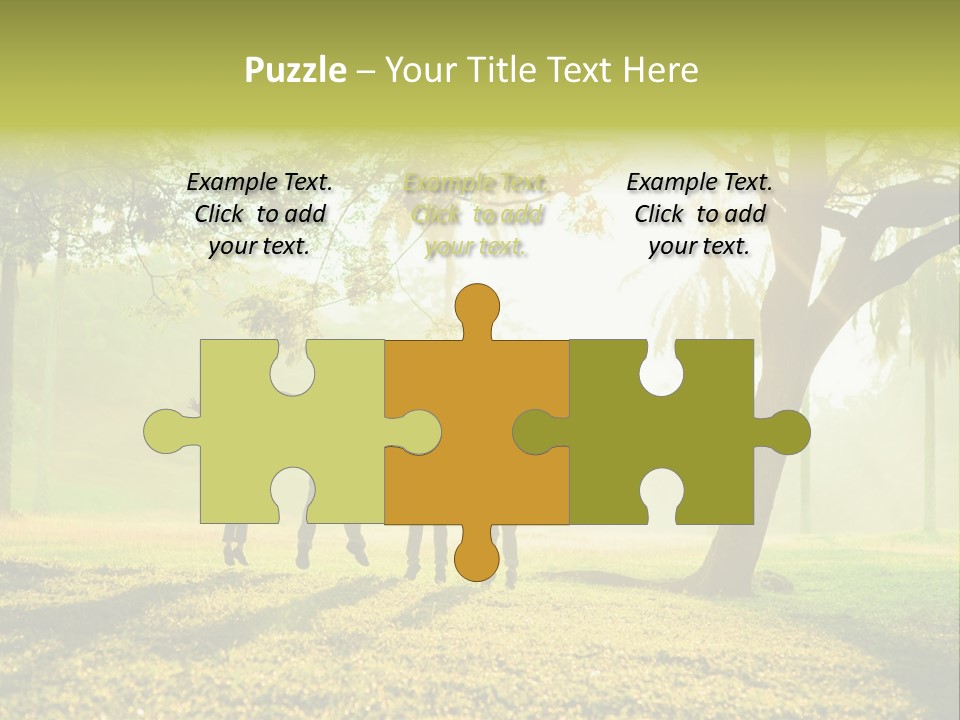 Play Grass Chinese PowerPoint Template