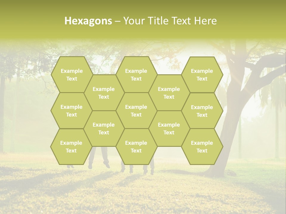 Play Grass Chinese PowerPoint Template