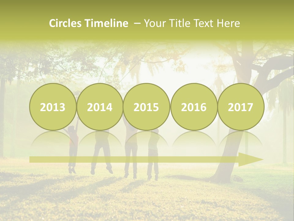 Play Grass Chinese PowerPoint Template