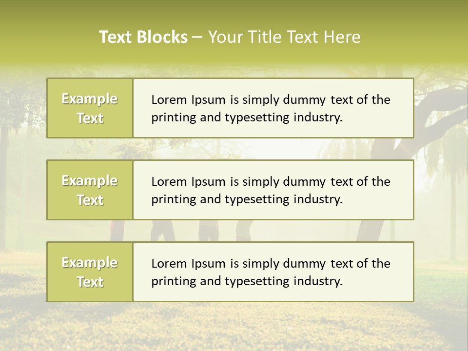 Play Grass Chinese PowerPoint Template