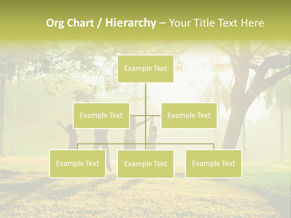Play Grass Chinese PowerPoint Template