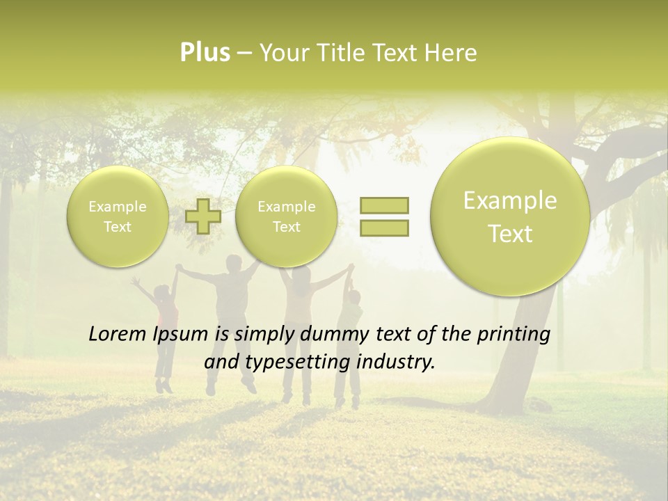 Play Grass Chinese PowerPoint Template