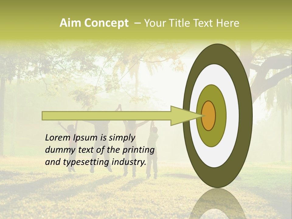 Play Grass Chinese PowerPoint Template