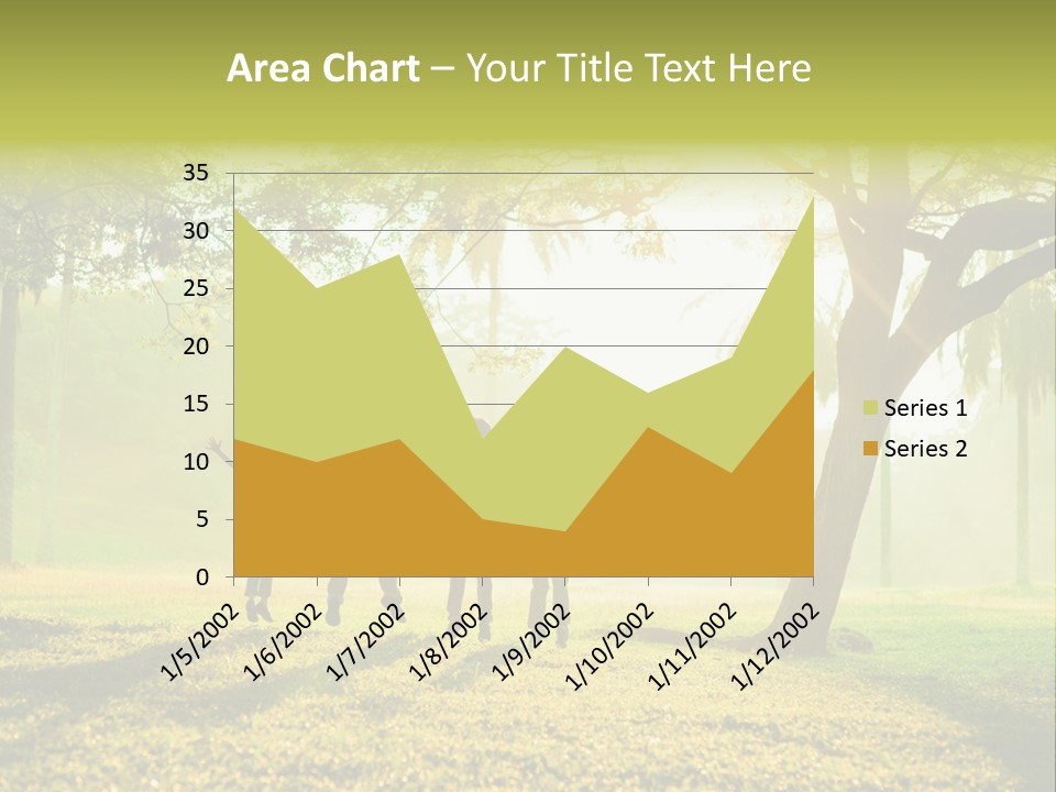 Play Grass Chinese PowerPoint Template