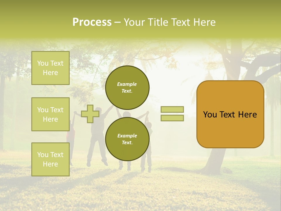 Play Grass Chinese PowerPoint Template