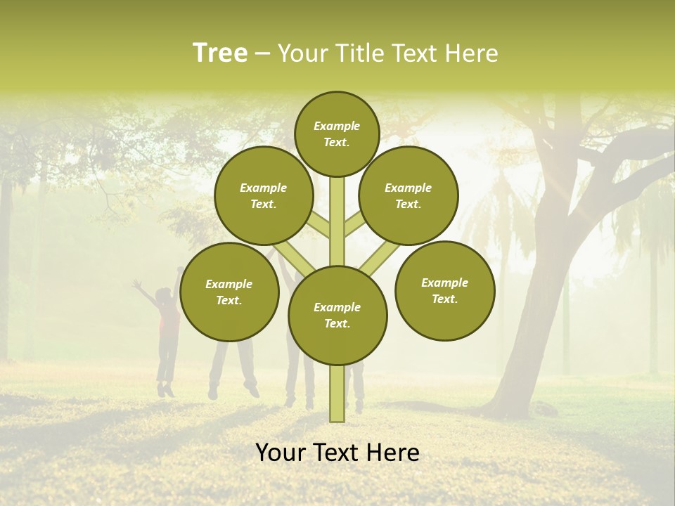 Play Grass Chinese PowerPoint Template