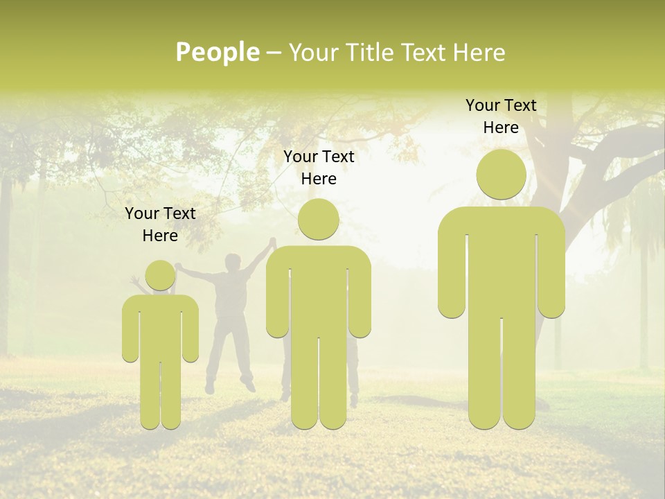 Play Grass Chinese PowerPoint Template