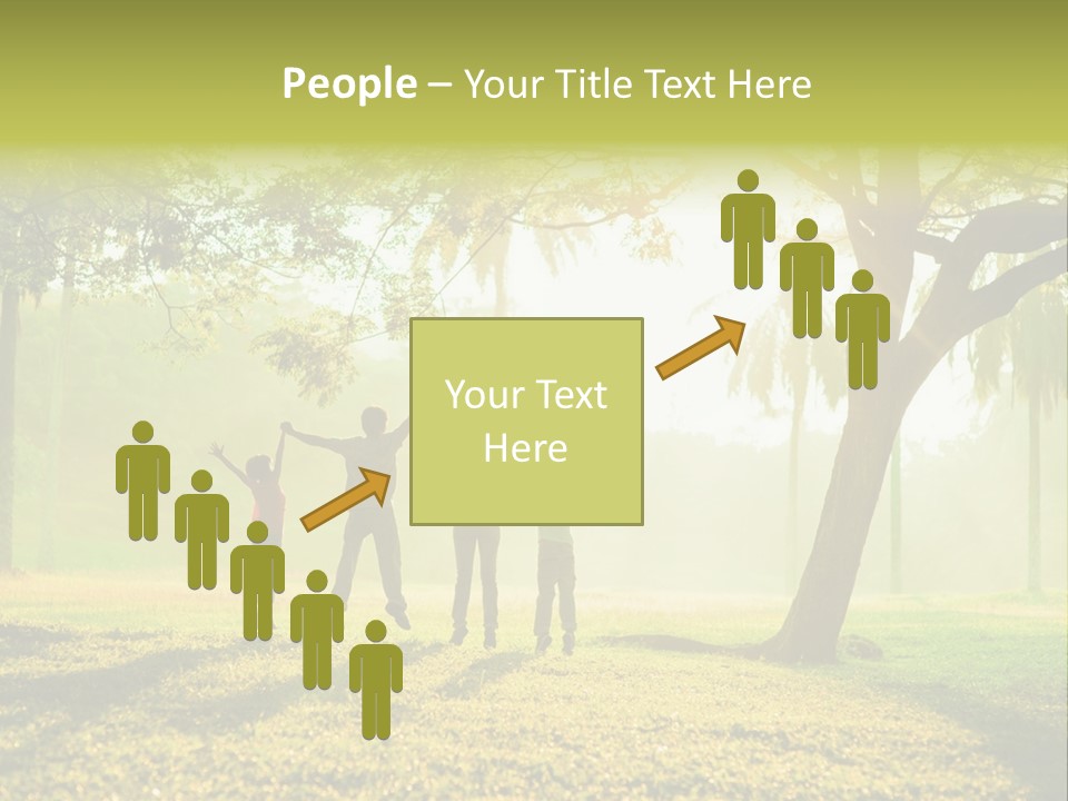 Play Grass Chinese PowerPoint Template