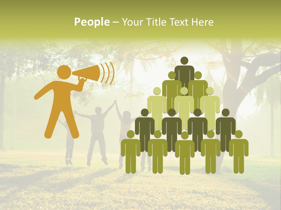 Play Grass Chinese PowerPoint Template