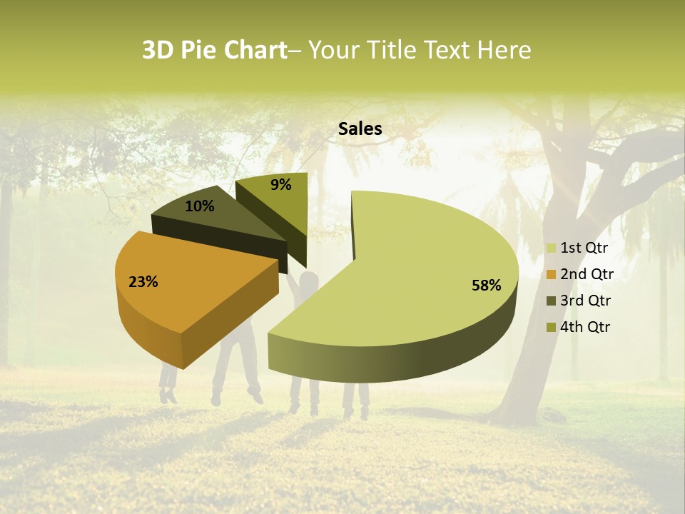 Play Grass Chinese PowerPoint Template