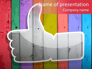 Stripe Chat Colorful PowerPoint Template