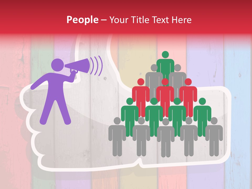 Stripe Chat Colorful PowerPoint Template