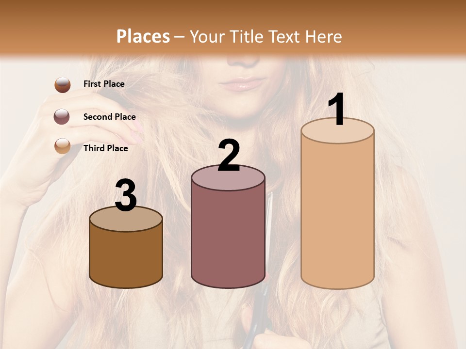 Looking  Blond PowerPoint Template
