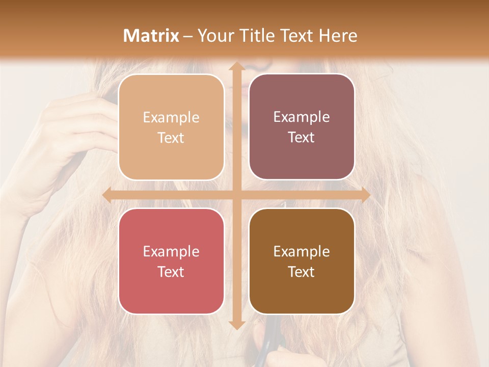 Looking  Blond PowerPoint Template