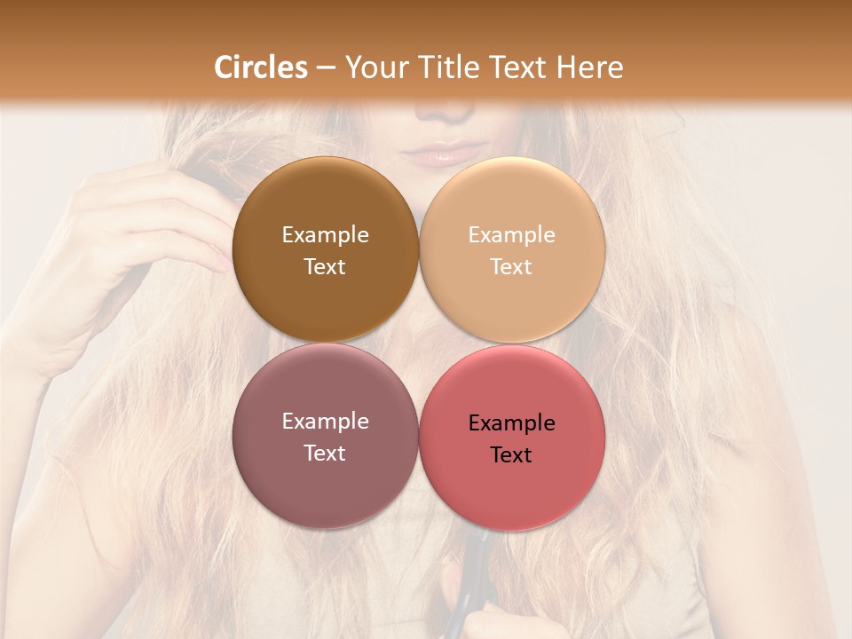 Looking  Blond PowerPoint Template