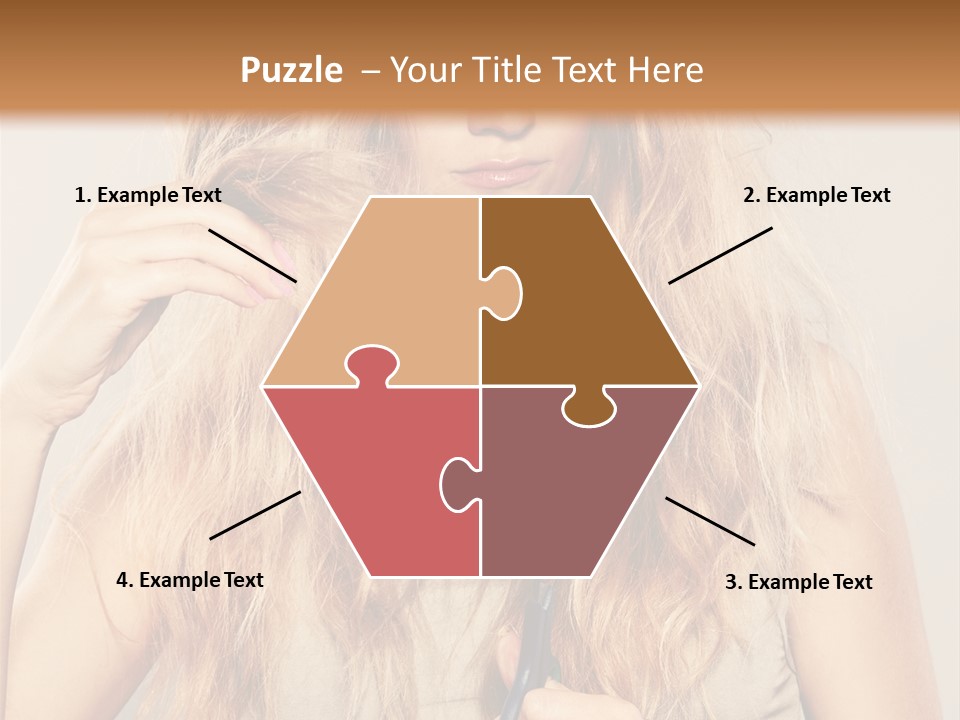 Looking  Blond PowerPoint Template