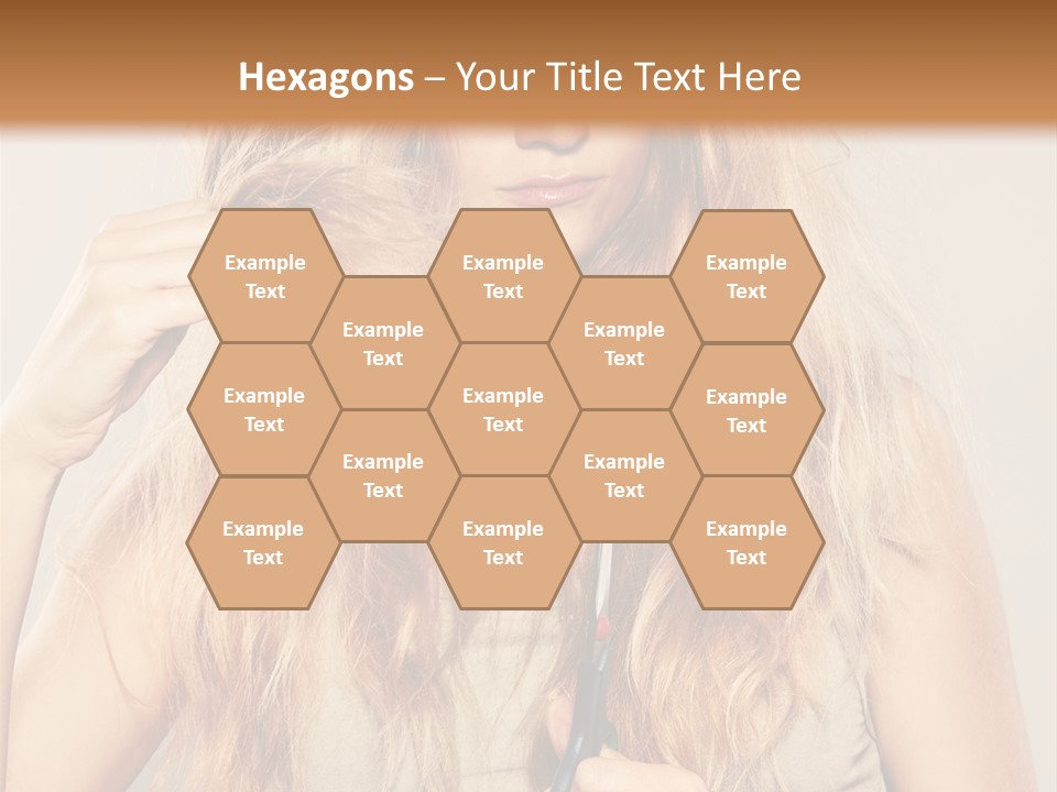 Looking  Blond PowerPoint Template