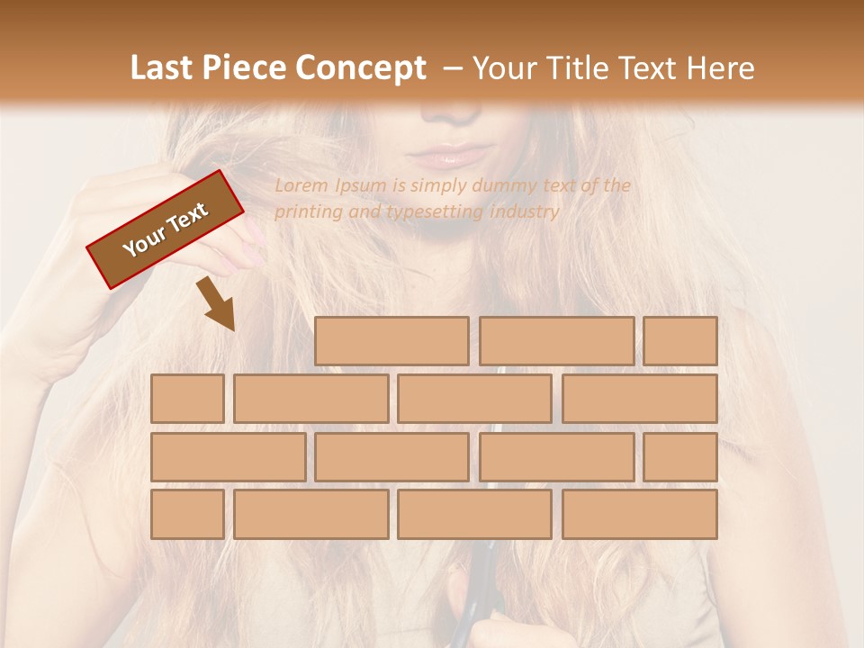 Looking  Blond PowerPoint Template