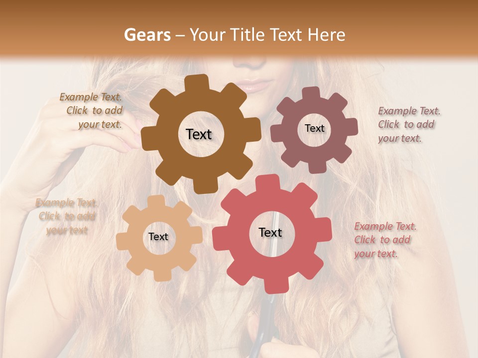 Looking  Blond PowerPoint Template