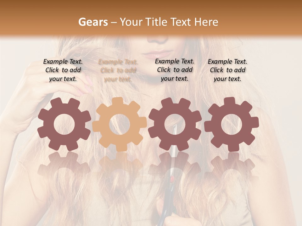 Looking  Blond PowerPoint Template