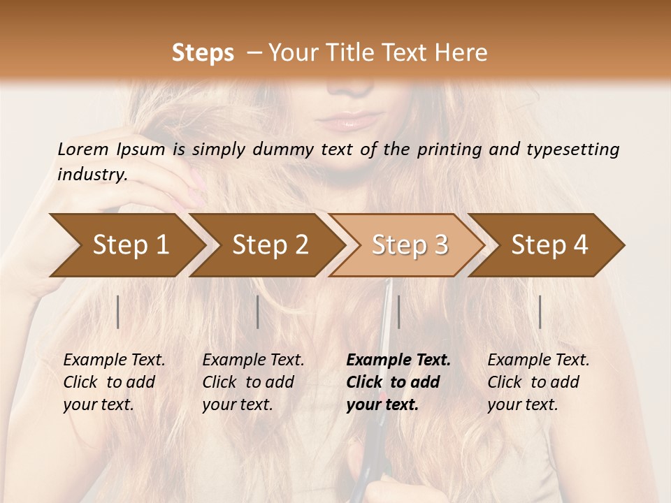 Looking  Blond PowerPoint Template