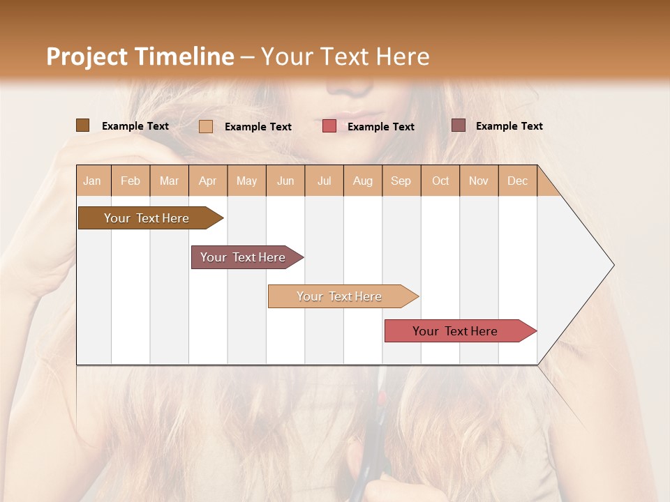 Looking  Blond PowerPoint Template