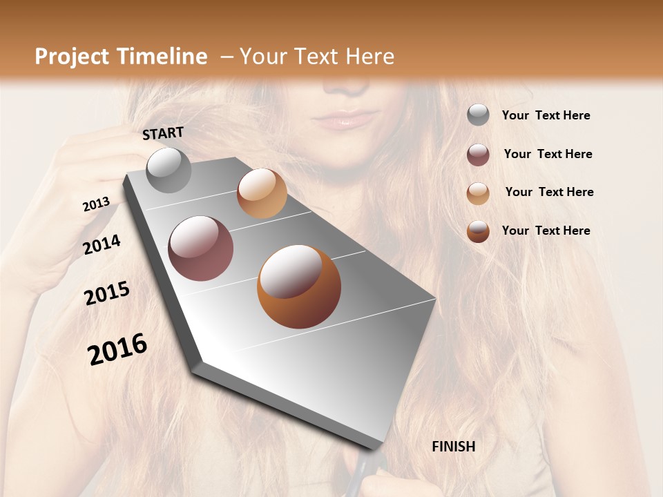 Looking  Blond PowerPoint Template
