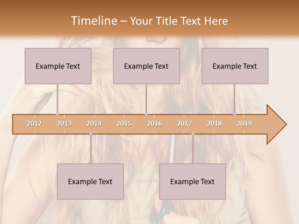 Looking  Blond PowerPoint Template