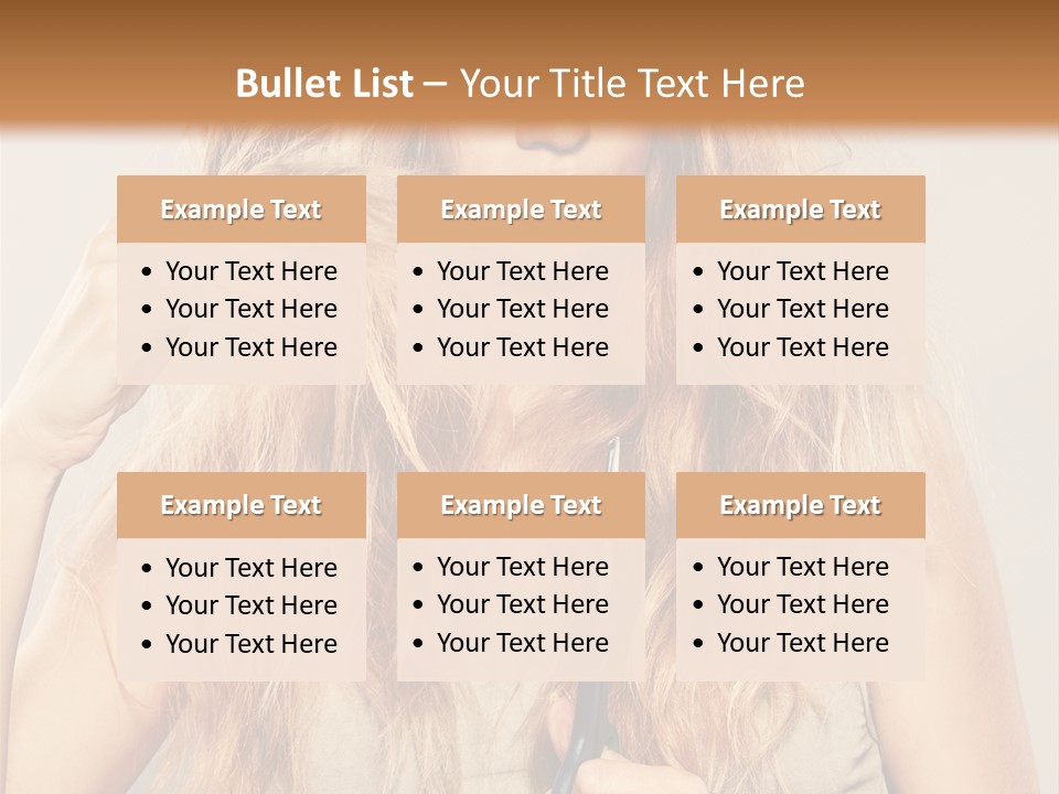 Looking  Blond PowerPoint Template