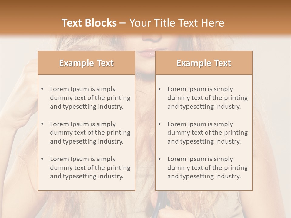 Looking  Blond PowerPoint Template