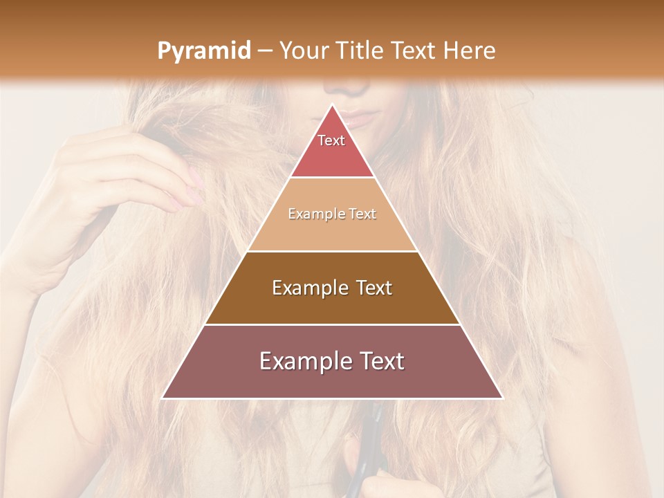 Looking  Blond PowerPoint Template