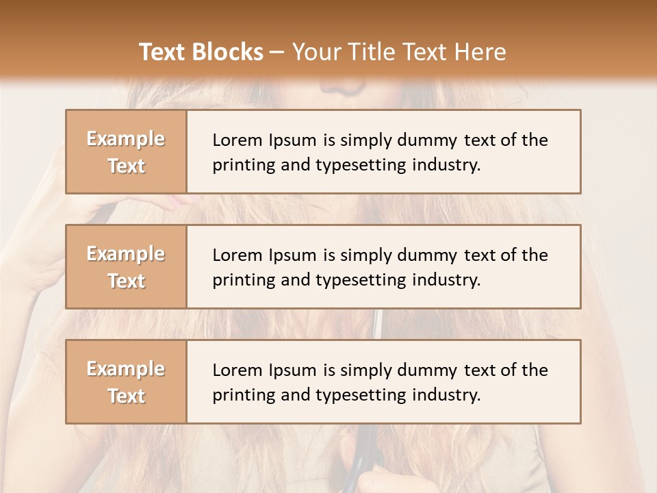 Looking  Blond PowerPoint Template