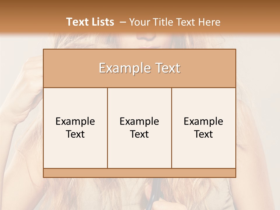 Looking  Blond PowerPoint Template