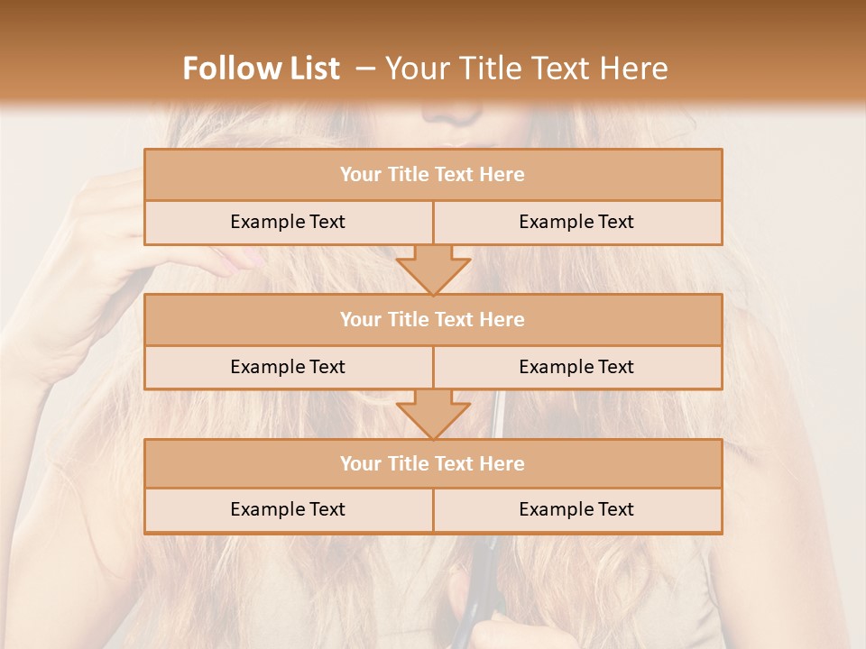 Looking  Blond PowerPoint Template