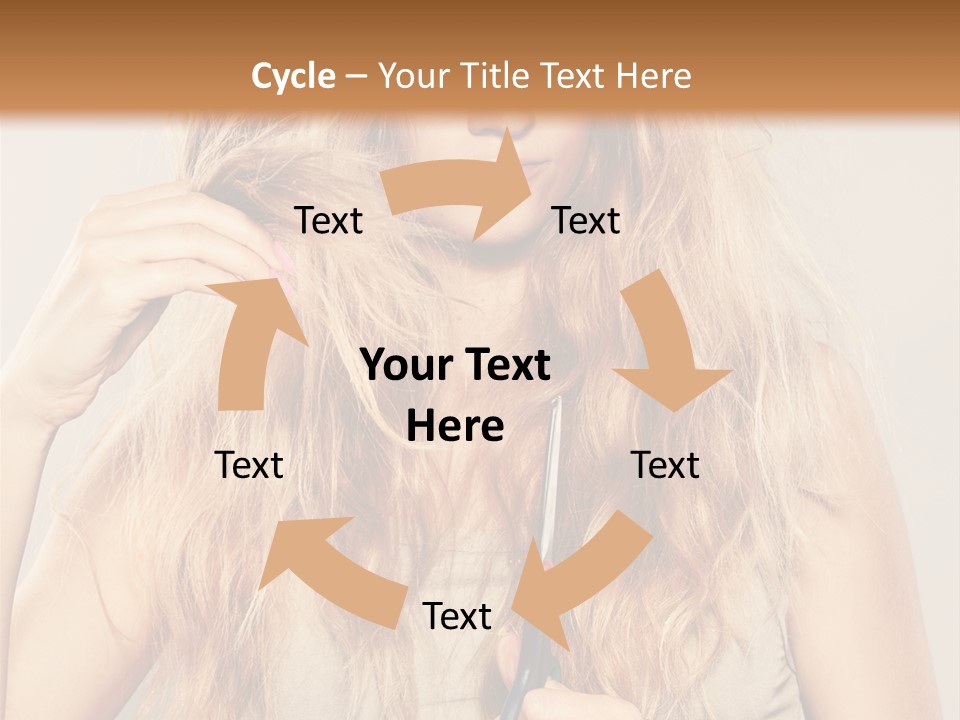 Looking  Blond PowerPoint Template