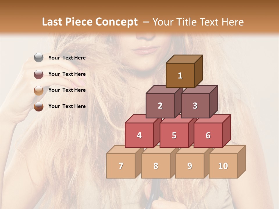 Looking  Blond PowerPoint Template