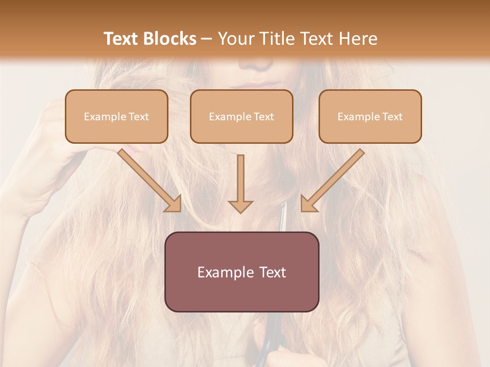 Looking  Blond PowerPoint Template