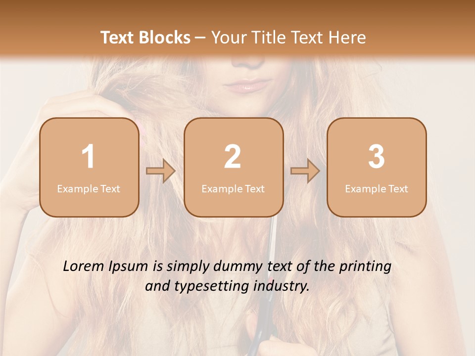 Looking  Blond PowerPoint Template