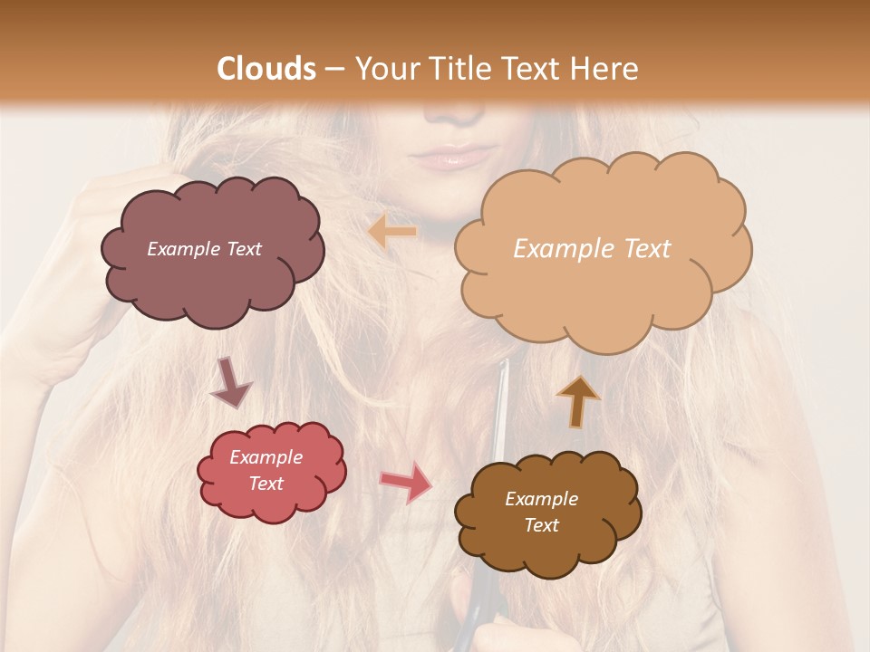 Looking  Blond PowerPoint Template