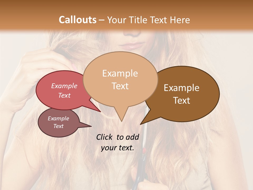 Looking  Blond PowerPoint Template