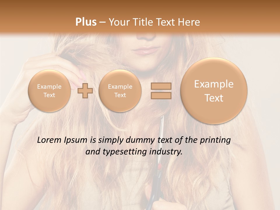 Looking  Blond PowerPoint Template