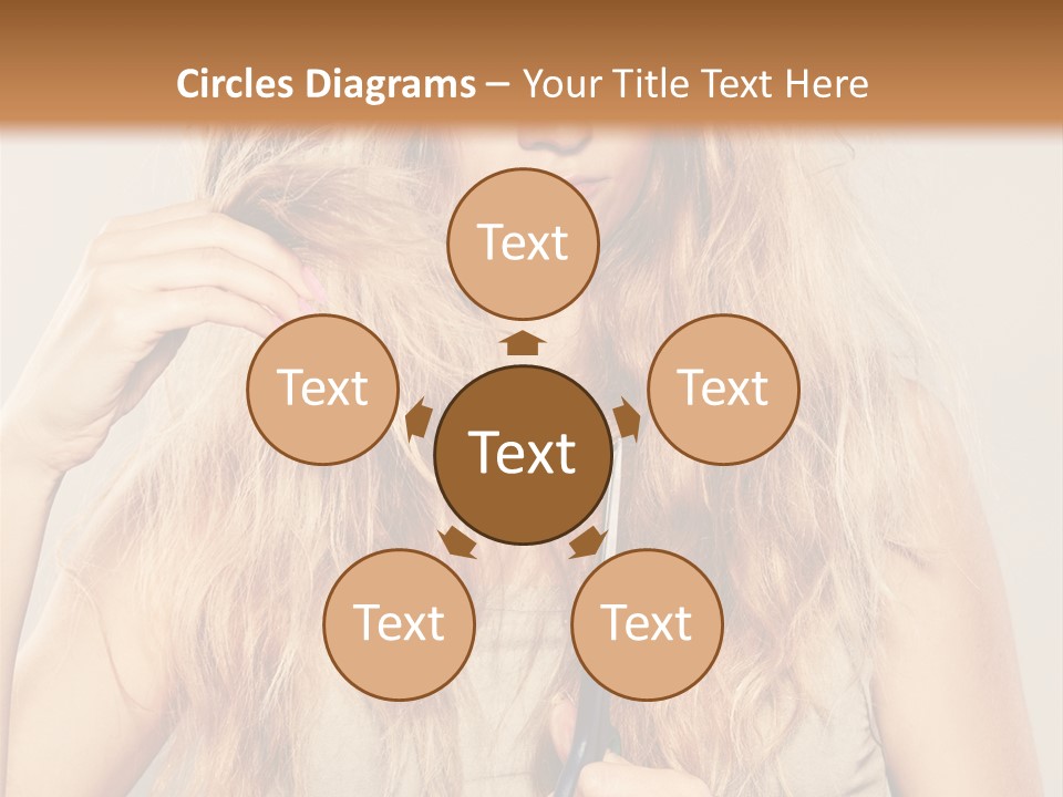 Looking  Blond PowerPoint Template